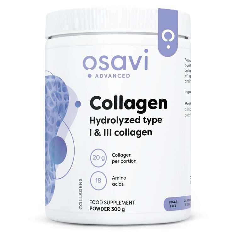 Collageenpeptiden – Gehydrolyseerd type 1 en 3 – 300 g – Nuvalia