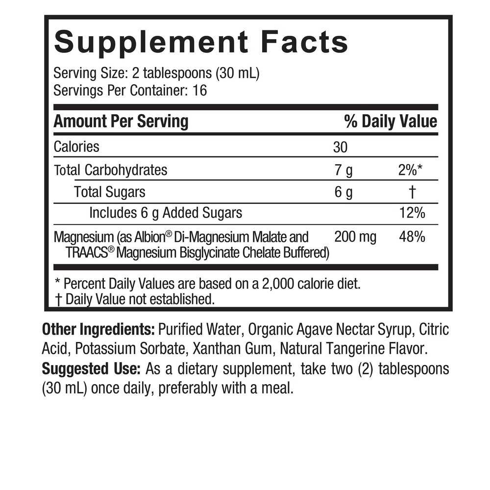 Liquid Magnesium Malate and Glycinate - 480 ml. - Afbeelding 3
