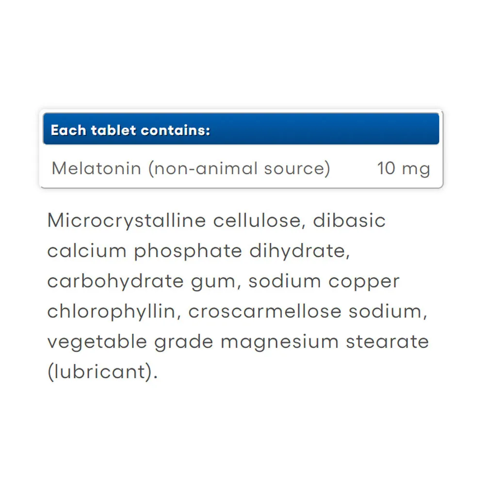 Natural Factors Melatonin Quick Release Plus Timed Release 10 mg (90 Tablets) - Afbeelding 2