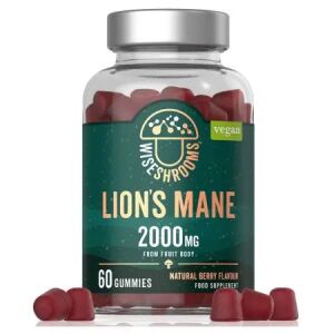 WISESHROOMS Lion's Mane-gummies (60 stuks) - Nuvalia