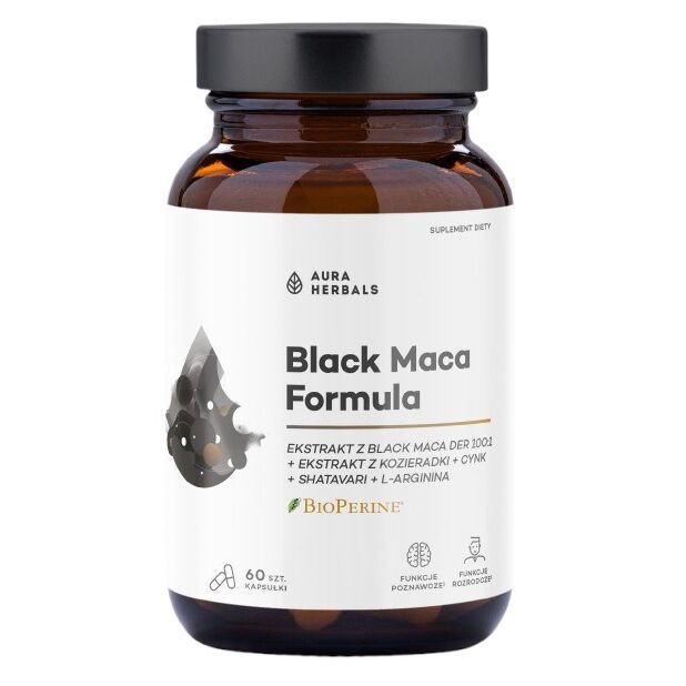 AURA HERBALS Black Maca Formula (60 capsules) - Viking Supplements