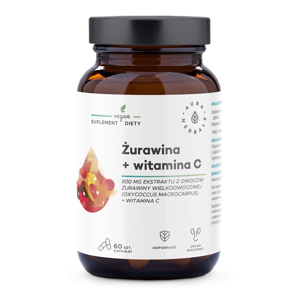 AURA HERBALS Cranberry + Vitamine C (60 capsules) - Viking Supplements
