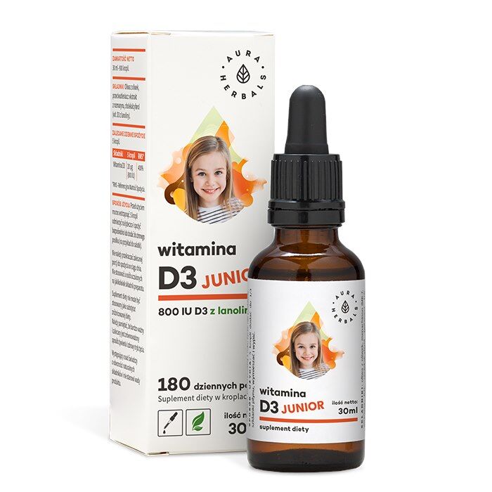 AURA HERBALS Vitamine D3 800 IE Junior (30 ml / 1 fl. oz.) - Viking Supplements