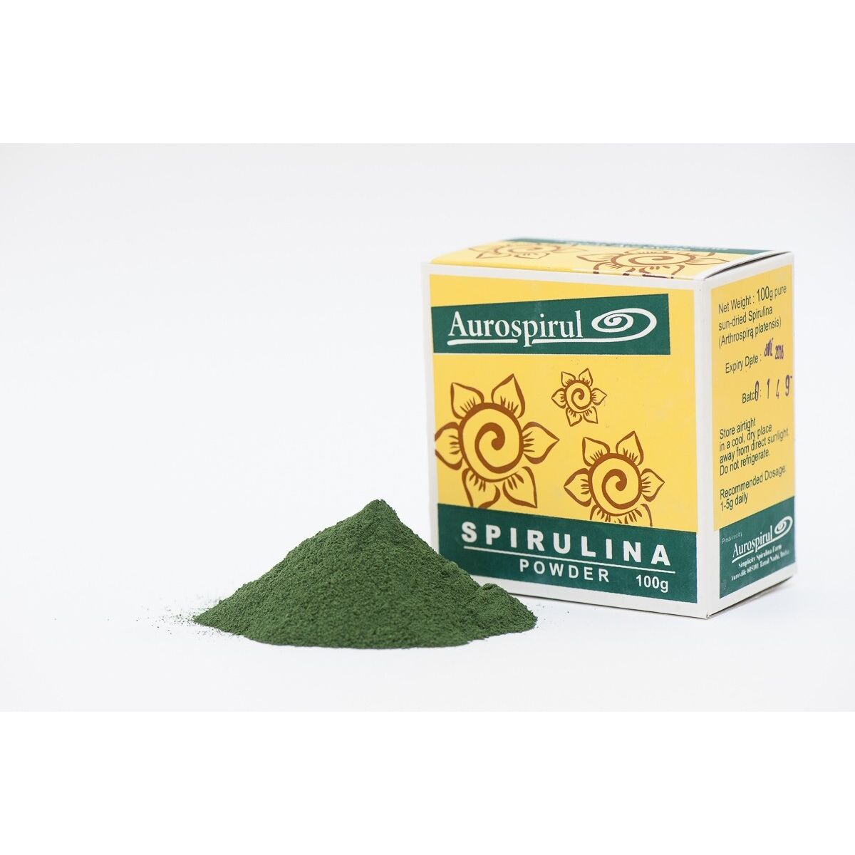 AUROSPIRUL Spirulina-poeder (100 g / 3