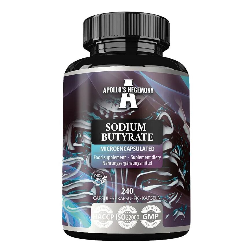 Apollo's Hegemony - Micro-ingekapseld natriumbutyraat - 240 vcaps - Viking Supplements