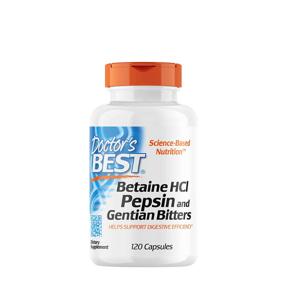 Betaïne-HCl, pepsine en gentiaanbitter - 120 capsules - Viking Supplements