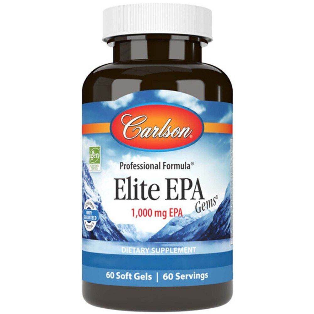 Carlson Labs Elite EPA Gems 1000 mg, 60 softgels - Viking Supplements