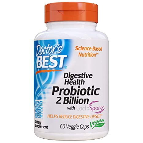 Probioticum voor een gezonde spijsvertering, 2 miljard met LactoSpore - 60 vcaps - Viking Supplements