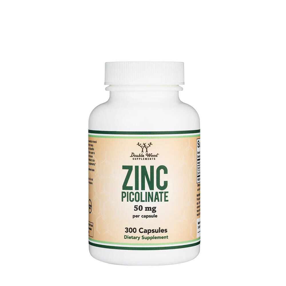 Double Wood-voedingssupplementen: zinkpicolinaat (300 capsules) - Viking Supplements
