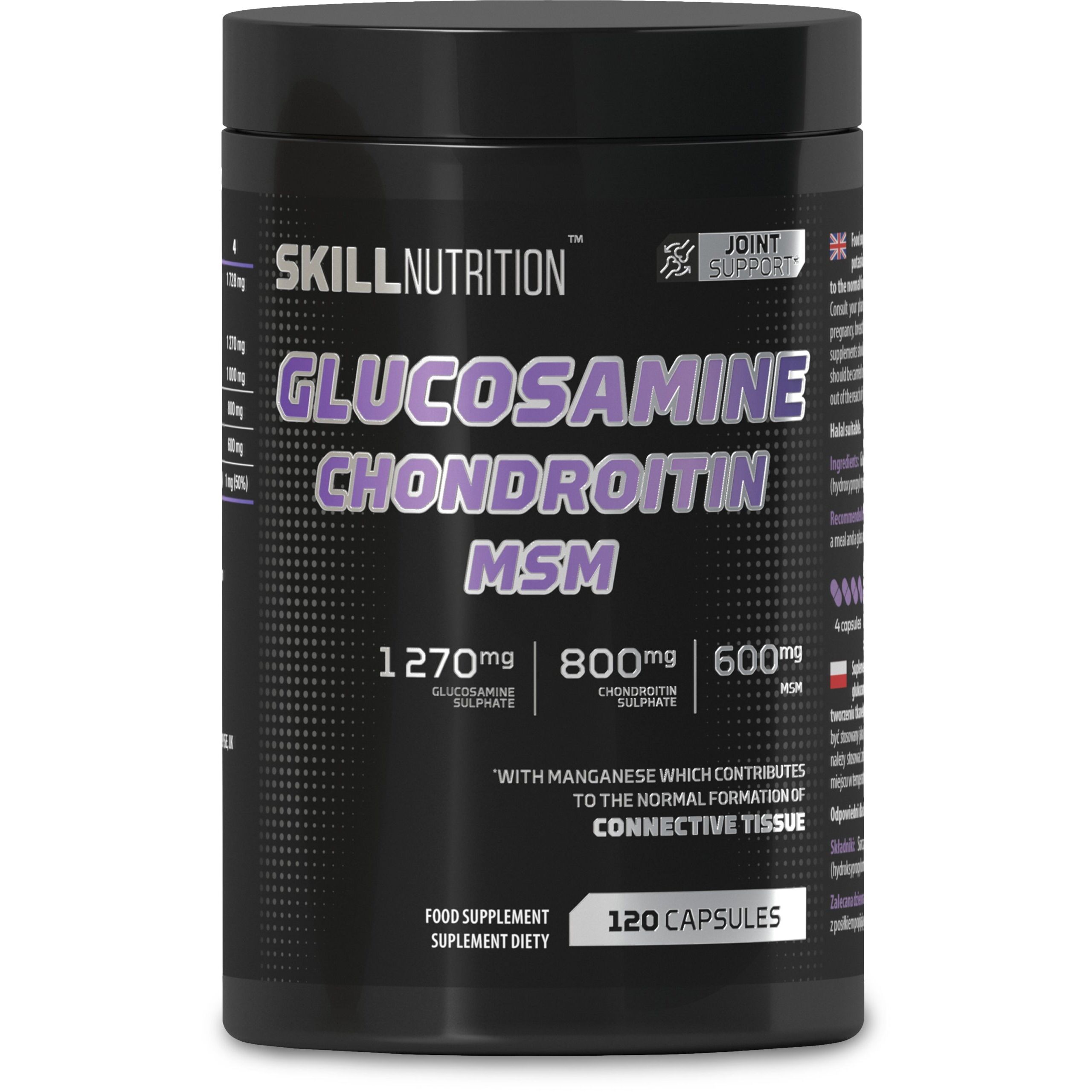 Glucosamine, chondroïtine en MSM – 120 capsules – Viking Supplements