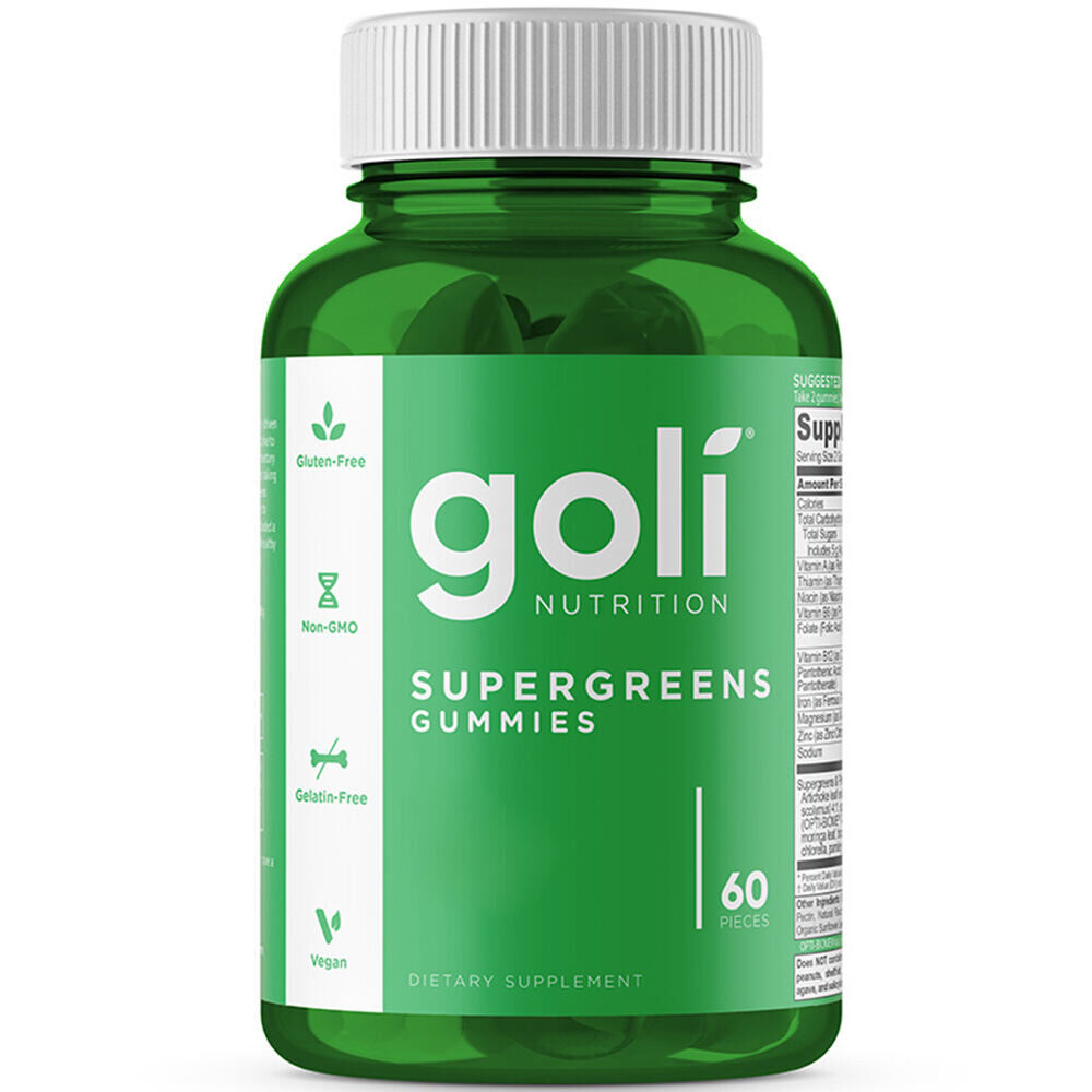 Goli Nutrition SuperGreens 60 gummies - Viking Supplements