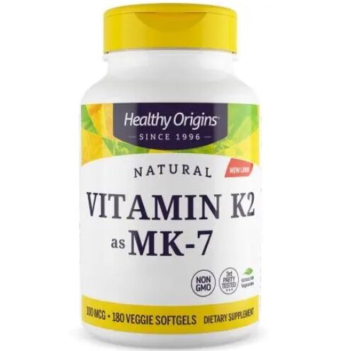 HEALTHY ORIGINS Vitamine K2 Mk7 100 mcg (180 capsules) - Viking Supplements