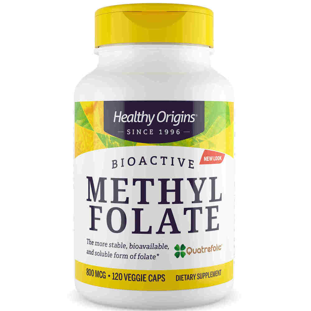 Healthy Origins Methylfolaat 800 mcg 120 capsules - Viking Supplements