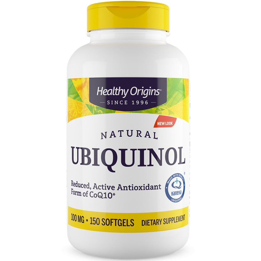 Healthy Origins Natuurlijk Ubiquinol 100 mg 150 zachte capsules - Viking Supplements