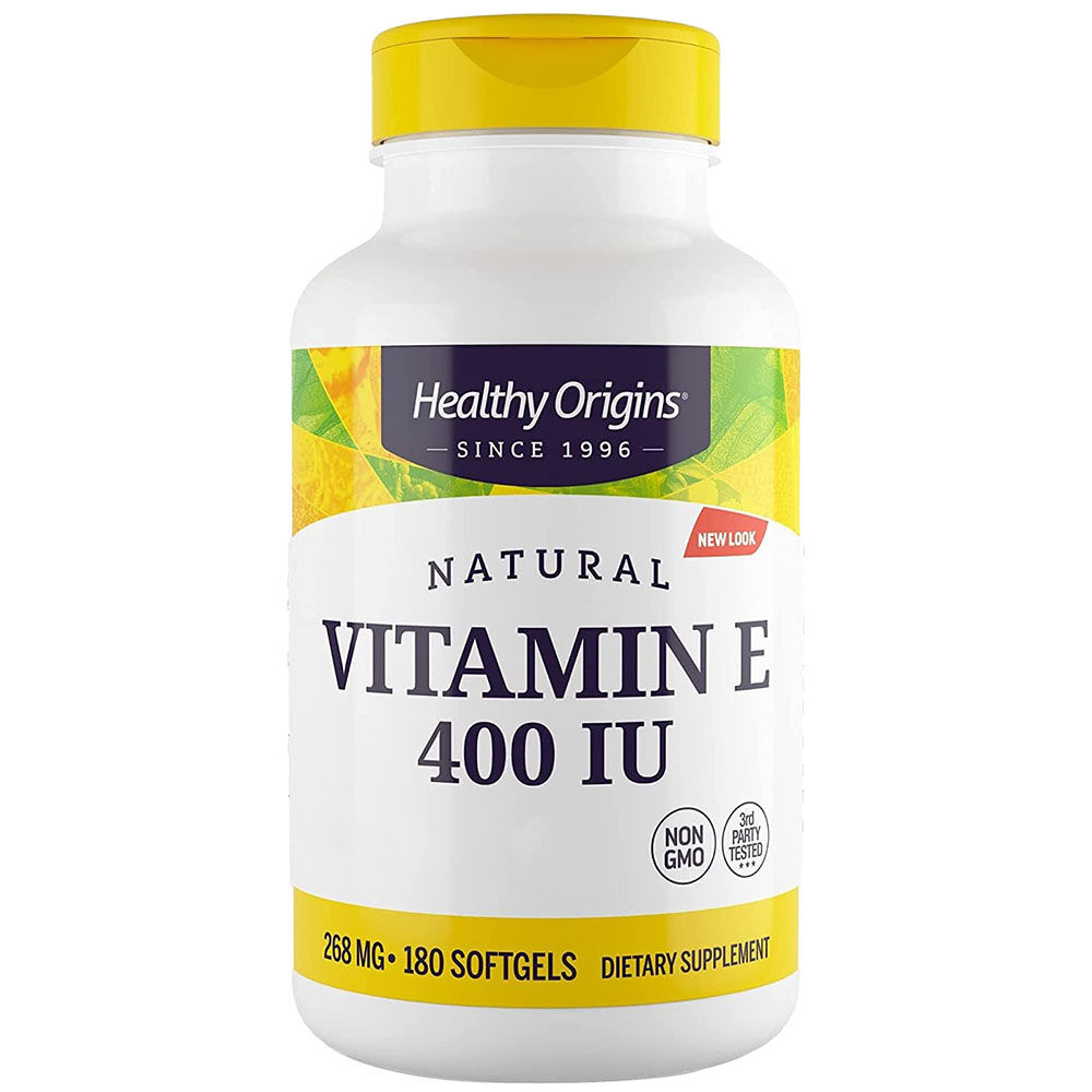 Healthy Origins Natuurlijke vitamine E 400 IE 180 softgels - Viking Supplements