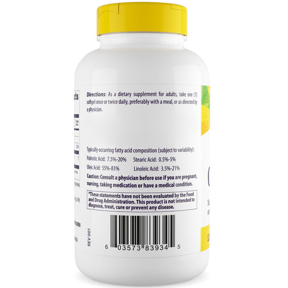 Healthy Origins Olive Oil 1 250mg 120 softgels - Afbeelding 4
