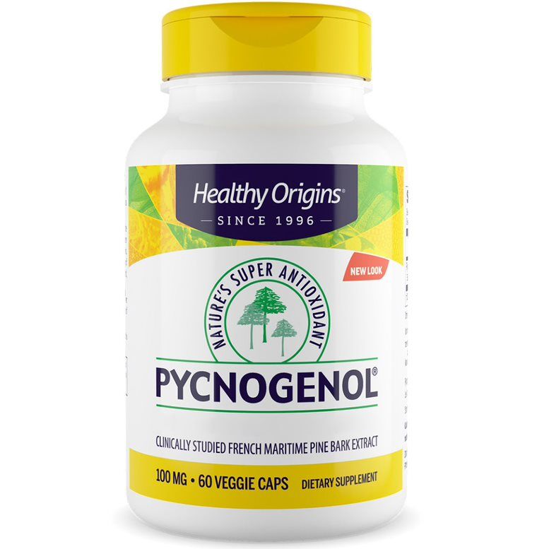 Healthy Origins Pycnogenol 100 mg, 60 vegetarische capsules - Viking Supplements