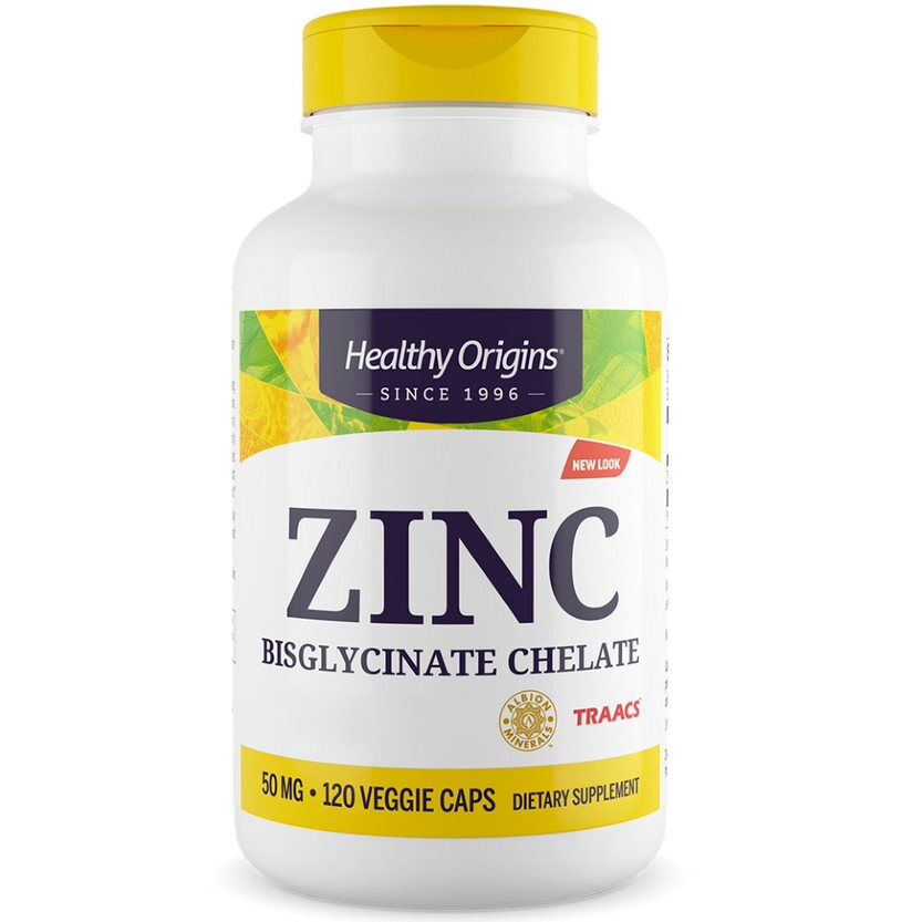 Healthy Origins Zinc Depot 50 mg 120 vegetarische capsules - Viking Supplements