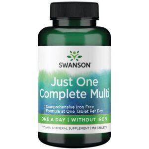 Slechts één complete multivitamine zonder ijzer - 130 tabletten - Viking Supplements
