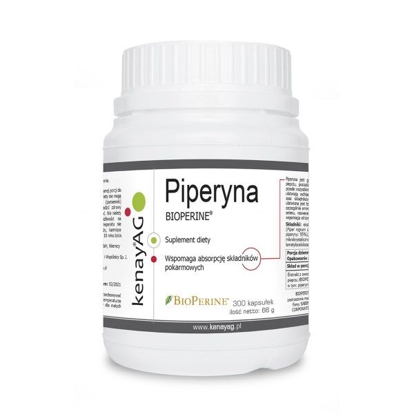 KENAY Piperine BIOPERINE black pepper extract (300 caps) - Viking Supplements