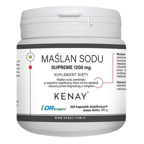 KENAY Sodium Butyrate SUPREME 1200 mg (300 caps) - Viking Supplements
