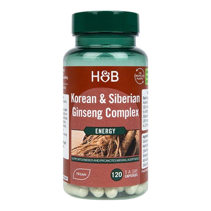 Complex van Koreaanse en Siberische ginseng - 120 vcaps - Viking Supplements