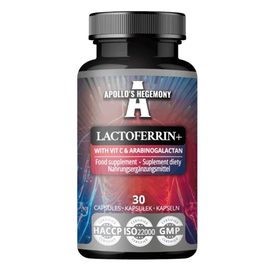 Lactoferrine+ met vitamine C en arabinogalactaan - 30 capsules - Viking Supplements
