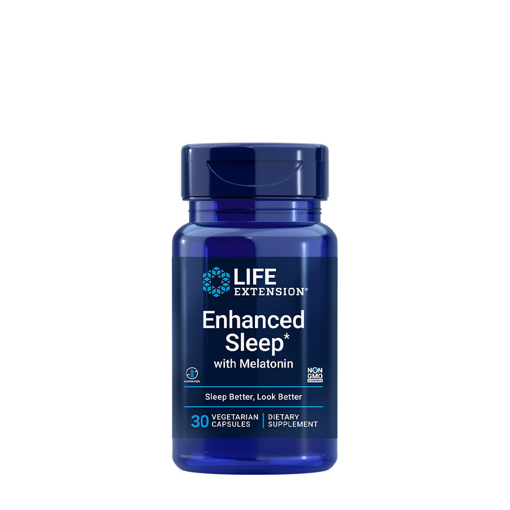 Life Extension - Enhanced Sleep with Melatonin (30 Veg Capsules) - Viking Supplements