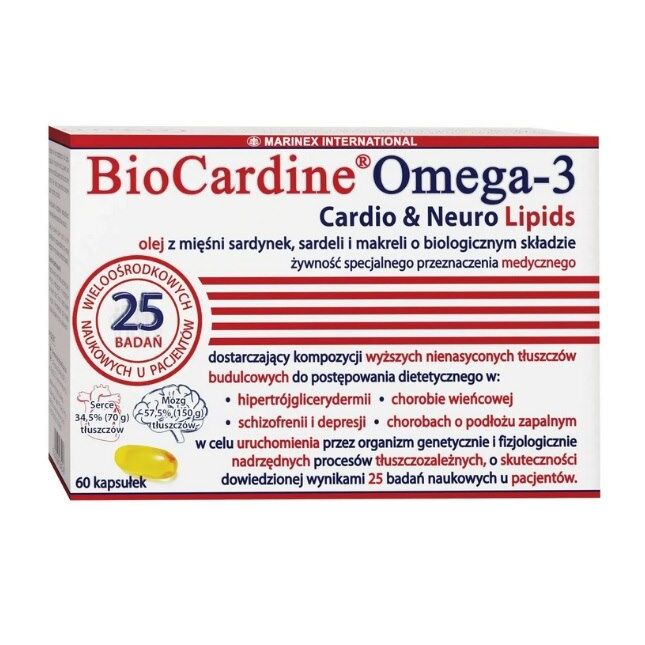 MARINEX BioCardine Omega-3 Cardio & Neuro Lipids (60 capsules) - Viking Supplements
