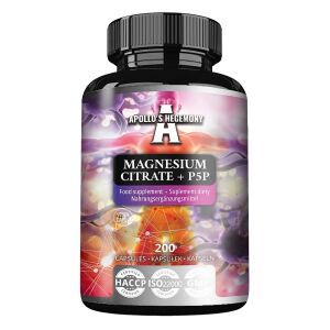Magnesiumcitraat + P5P - 200 capsules - Viking Supplements