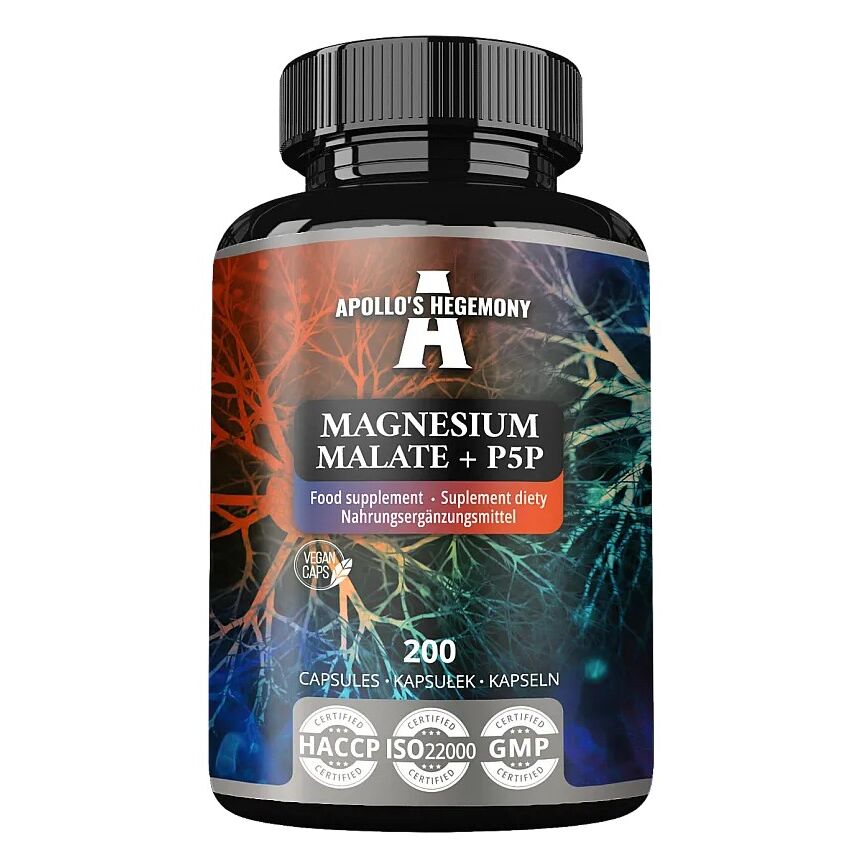Magnesiummalaat + P5P - 200 capsules - Viking Supplements