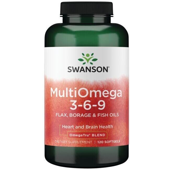 MultiOmega 3-6-9 - Lijnzaad-, borage- en visolie - 120 softgels - Viking Supplements