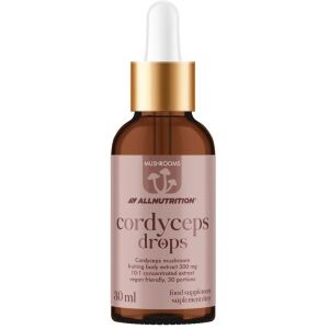 Cordyceps-druppels met paddenstoelen