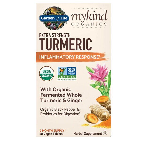Mykind Extra Strength Kurkuma - 60 veganistische tabletten - Viking Supplements