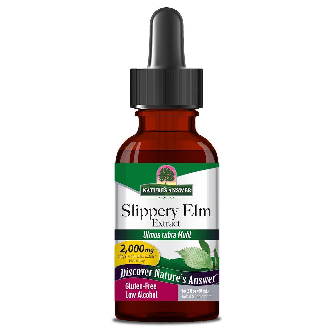 NATURE'S ANSWER Slippery Elm Extract (60 ml / 2 fl. oz.) - Viking Supplements