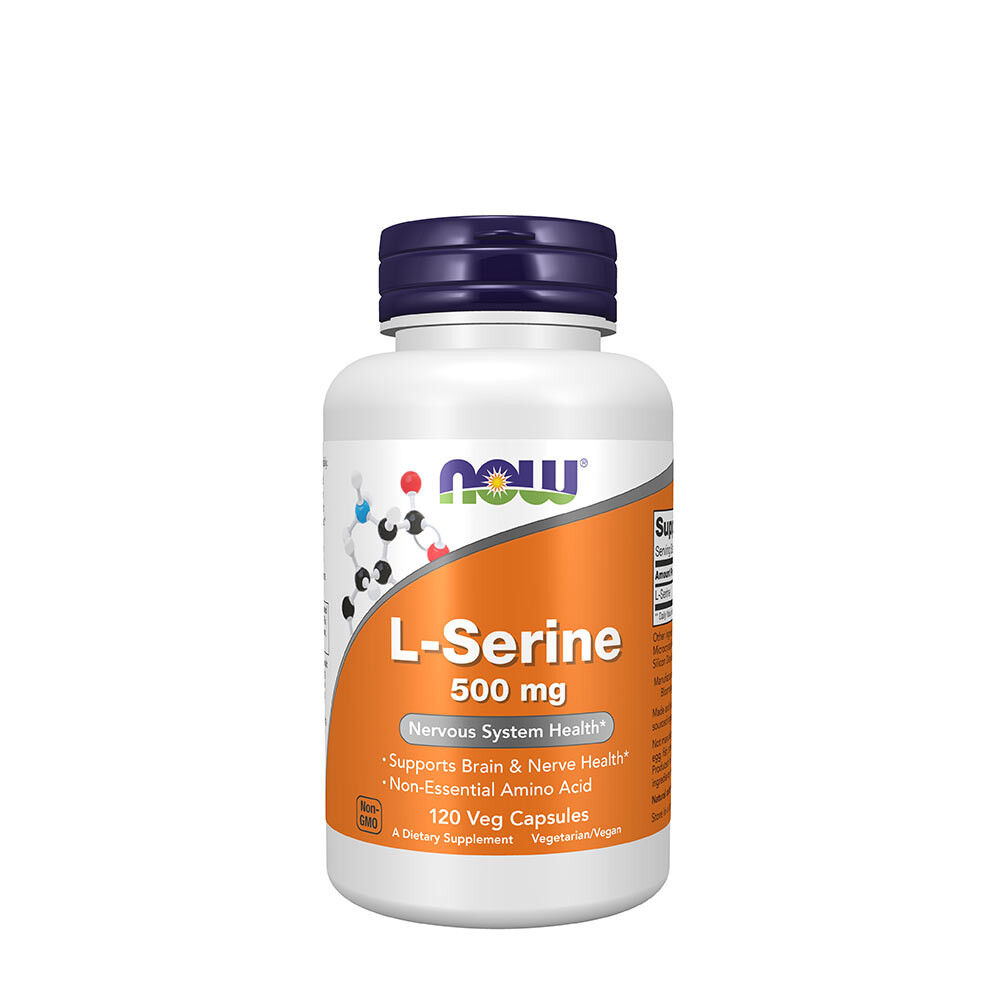NOW L-serine 500 mg (120 capsules) - Viking Supplements