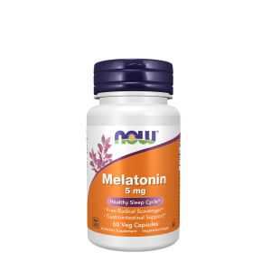 NOW Melatonine 5 mg (60 plantaardige capsules) - Viking Supplements