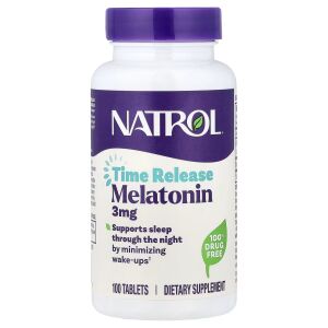 Natrol Melatonine met vertraagde afgifte 3 mg (100 tabletten) - Viking Supplements