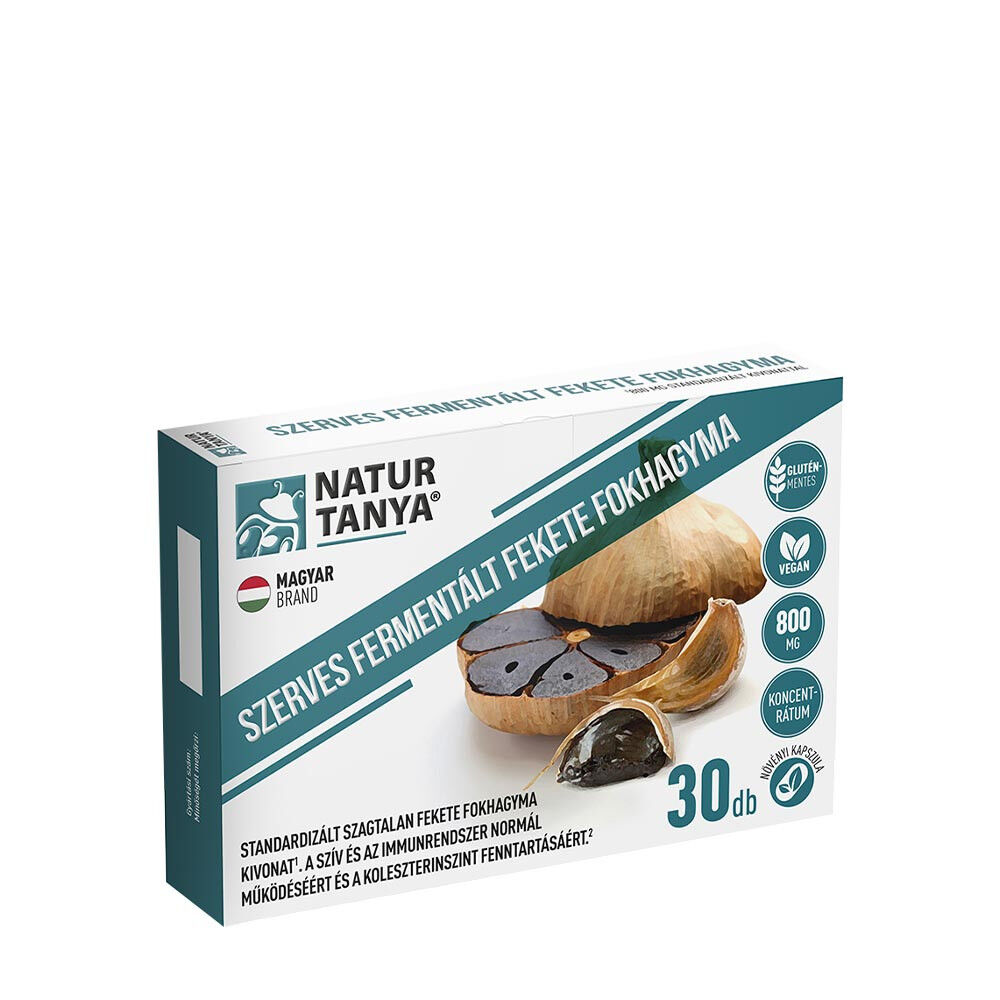 Natur Tanya Gefermenteerde zwarte knoflook 800 mg (30 capsules) - Viking Supplements