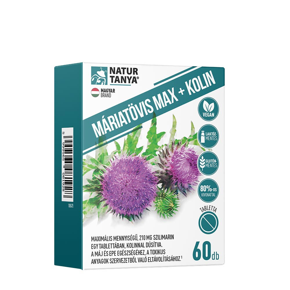 Natur Tanya Mariadistel Max + Kolin (60 tabletten) - Viking Supplements