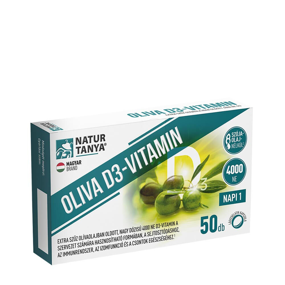 Natur Tanya Olijf Vitamine D3 - 4000 IE (50 softgels) - Viking Supplements