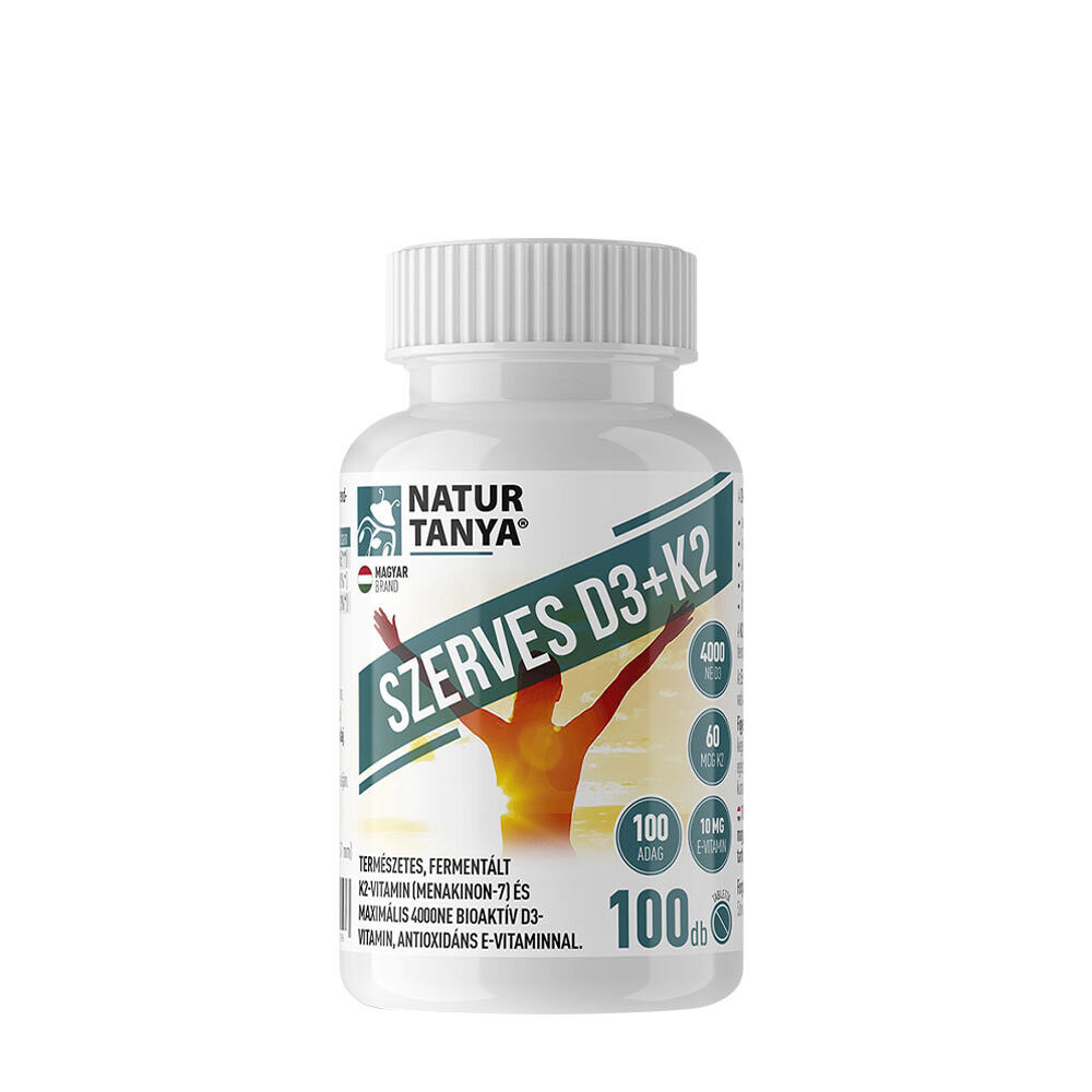 Natur Tanya Organic D3 + K2 Vitamin (100 Tablets) - Viking Supplements