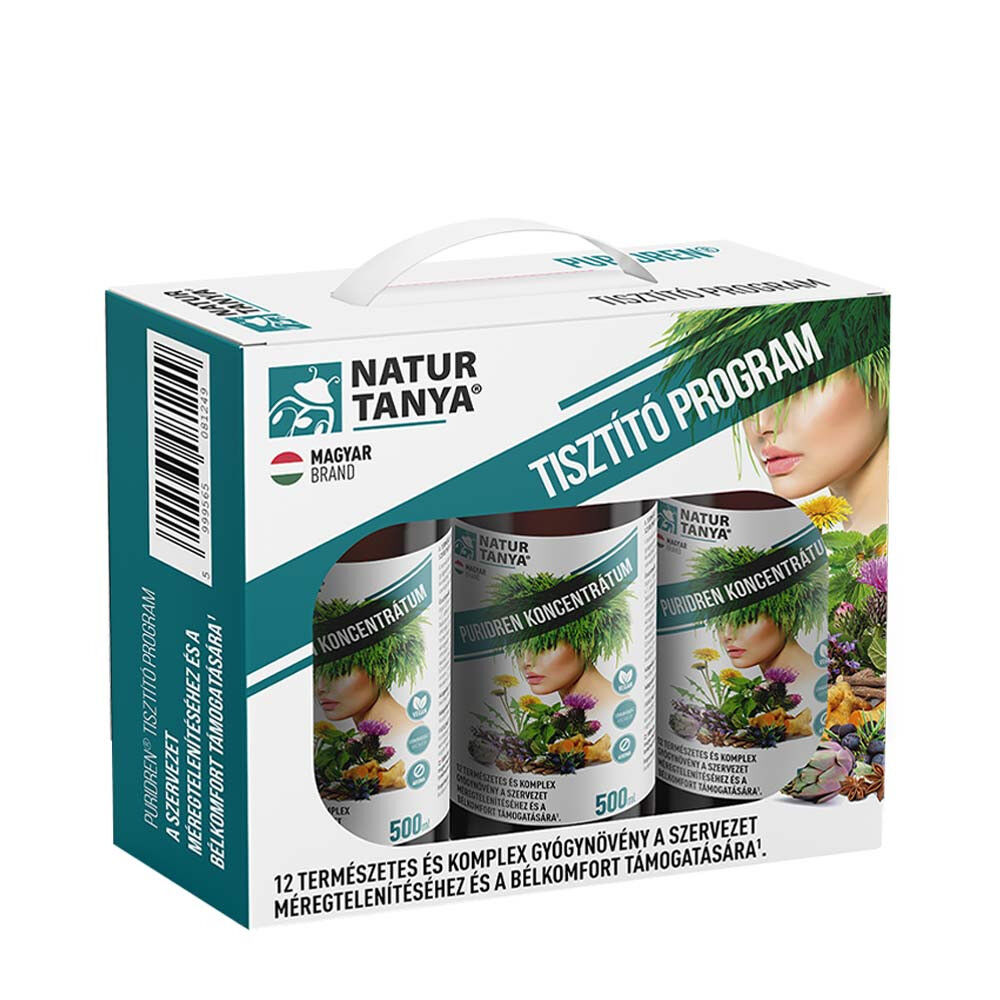 Natur Tanya Puridren - 60-daags reinigingsprogramma (3 x 500 ml) - Viking Supplements