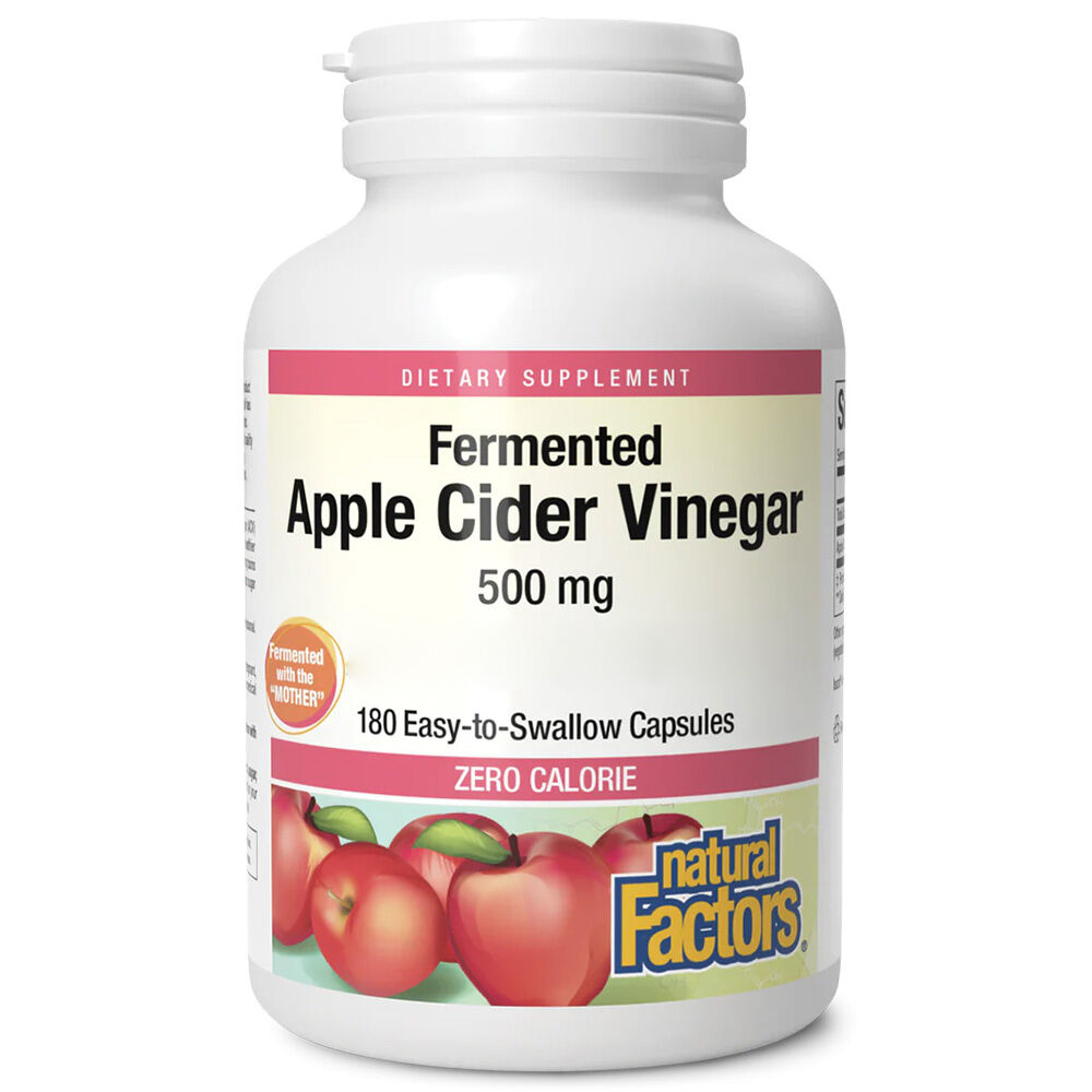 Natural Factors Appelazijn 500 mg 180 capsules - Viking Supplements