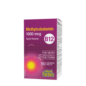 Natural Factors B12 Methylcobalamine 1000 mcg (180 tabletten) - Viking Supplements
