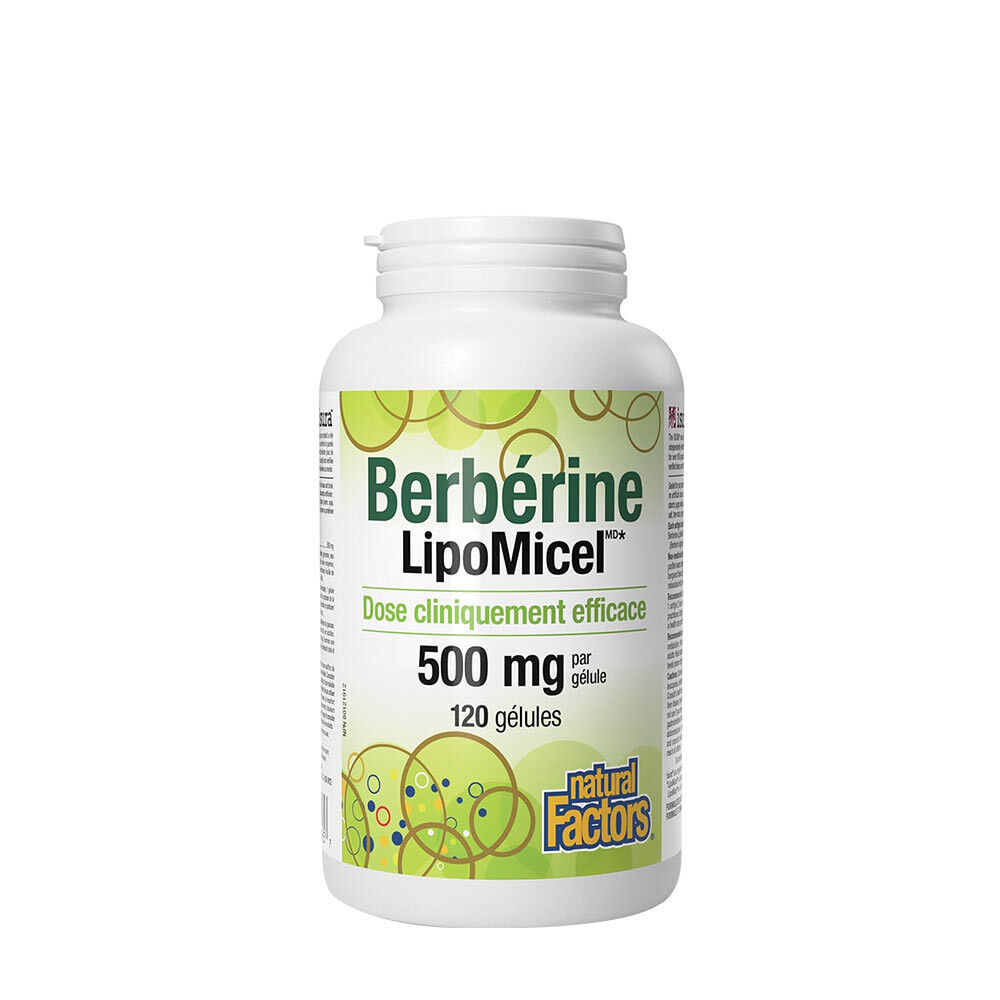 Natural Factors Berberine LipoMicel Matrix (120 softgels) - Viking Supplements