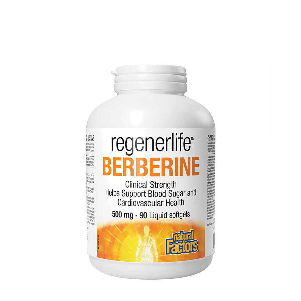 Natural Factors Berberine LipoMicel Matrix - 500 mg berberine (90 softgels) - Viking Supplements