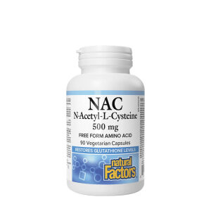 Natural Factors N-Acetyl-L-cysteïne aminozuur 500 mg (90 capsules) - Viking Supplements