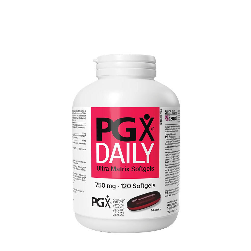 Natural Factors PGX Daily Ultra Matrix 750 mg (120 softgels) - Viking Supplements