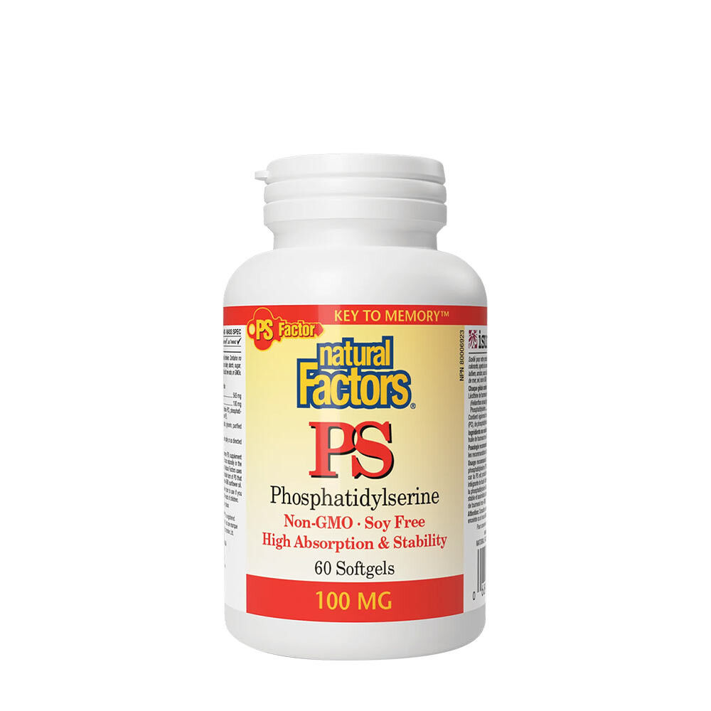 Natural Factors PS FOSFATIDYLSERINE 100 MG (60 softgels) - Viking Supplements